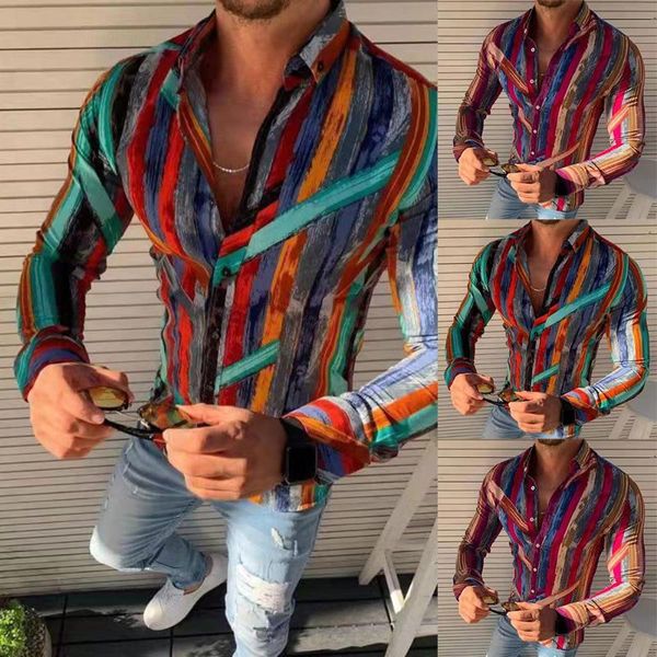 men's casual shirts autumn long sleeve shirt lapel stripe fashion loose color single breasted comfortable oversizemen's, White;black
men's casual shirts autumn long sleeve shirt lapel stripe fashion loose color single breasted comfortable oversizemen's, White;black