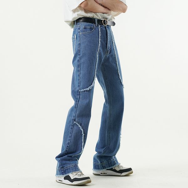 harajuku high street blue mens jeans trousers oversized straight loose casual denim pants hip hop ripped jean, Black;brown
harajuku high street blue mens jeans trousers oversized straight loose casual denim pants hip hop ripped jean, Black;brown