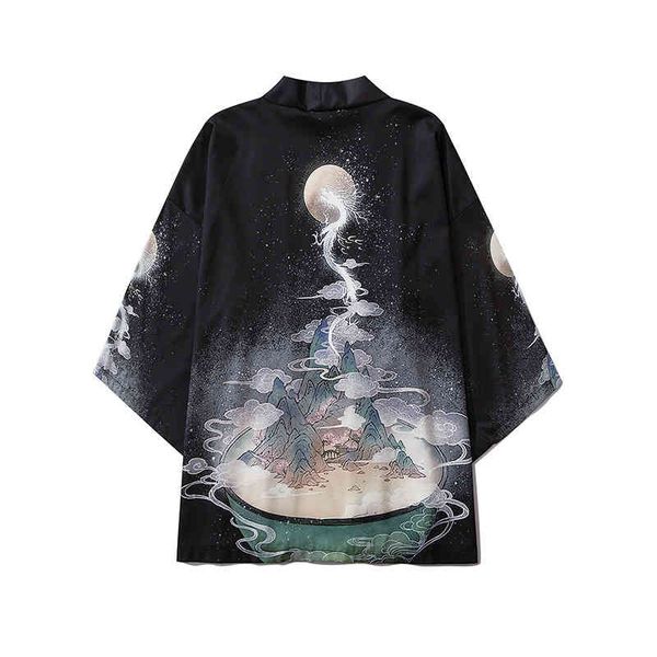 men's casual shirts chinese style dragon robe japanese ukiyo painting flying dragon totem kimono wind shirt couple seven sleeve taoist, White;black
men's casual shirts chinese style dragon robe japanese ukiyo painting flying dragon totem kimono wind shirt couple seven sleeve taoist, White;black