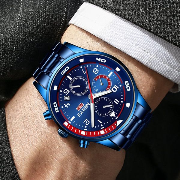 nibosi mens watches brand luxury casual quartz clock male sport waterproof wristwatch blue watch men relogio masculino, Silver
nibosi mens watches brand luxury casual quartz clock male sport waterproof wristwatch blue watch men relogio masculino, Silver