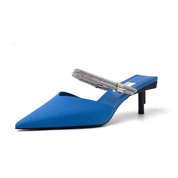 sandals summer women's shoes pointed thin high heels metal baotou back empty mom wearing sandals outside women ka, Black
sandals summer women's shoes pointed thin high heels metal baotou back empty mom wearing sandals outside women ka, Black