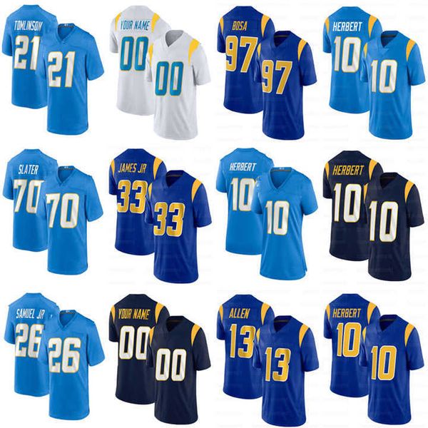 10 justin herbert 13 keenan allen 97 joey bosa custom football jerseys los 33 derwin james jr junior seau 70 rashawn slater 21 ladainian, Black
10 justin herbert 13 keenan allen 97 joey bosa custom football jerseys los 33 derwin james jr junior seau 70 rashawn slater 21 ladainian, Black