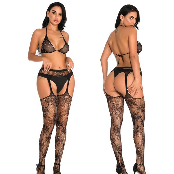 2022 adultshop yuedie underwear women's bikini bra point drill fake hanging socks with feet fishing net set w47, Red;black
2022 adultshop yuedie underwear women's bikini bra point drill fake hanging socks with feet fishing net set w47, Red;black