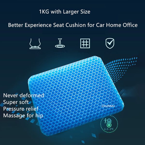 1kg large breathable egg gel car seat cushion ice gel pad non-slip soft comfortable cushion for auto home office undeformable
1kg large breathable egg gel car seat cushion ice gel pad non-slip soft comfortable cushion for auto home office undeformable