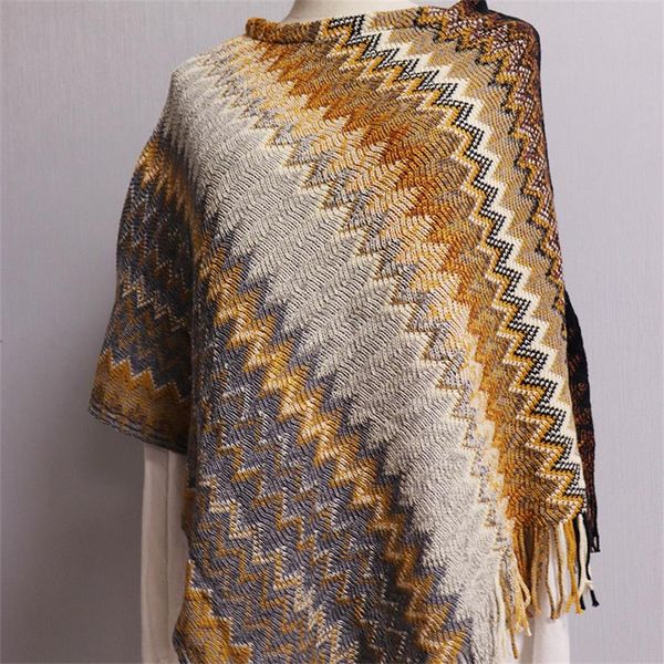 colorblock imitation cashmere shawl women's ethnic style scarf commuter cape cape jacket, Blue;gray
colorblock imitation cashmere shawl women's ethnic style scarf commuter cape cape jacket, Blue;gray