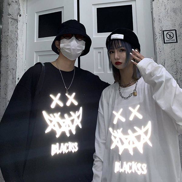 black devil t shirt japan harajuku tshirts women funny long sleeve loose reflective hip hop tshirt streetwear male women 220608, White
black devil t shirt japan harajuku tshirts women funny long sleeve loose reflective hip hop tshirt streetwear male women 220608, White