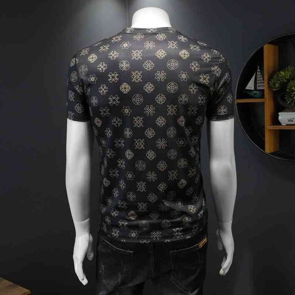 2022 new fashion t-shirts for men's cotton printed half sleeve trend casual short t-shirt, White;black
2022 new fashion t-shirts for men's cotton printed half sleeve trend casual short t-shirt, White;black