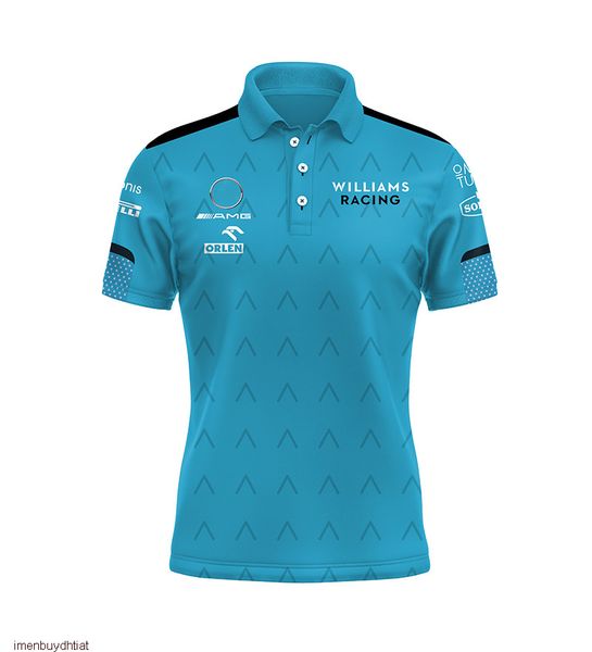 2022 new summer f1 formula one racing team men's short sleeve polo shirt suit williams t-shirt lapel overalls, White;black
2022 new summer f1 formula one racing team men's short sleeve polo shirt suit williams t-shirt lapel overalls, White;black