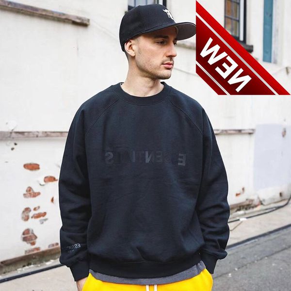 essentials spring new round neck fashion brand silicone letter terry sweater, Black
essentials spring new round neck fashion brand silicone letter terry sweater, Black