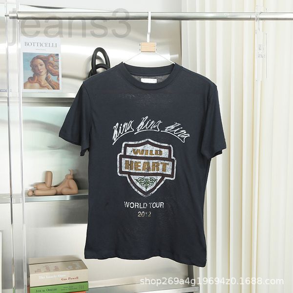 women's t-shirt designer 2022 spring and summer new american punk style used washing water printing round neck pullover short sleeve t-, White
women's t-shirt designer 2022 spring and summer new american punk style used washing water printing round neck pullover short sleeve t-, White