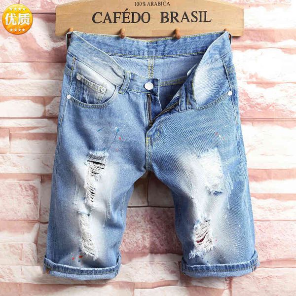 men's jeans 2017 fashion hole breaking cowboy shorts men's korean version slim fit capris horse pants summer beach 6aa2, Blue
men's jeans 2017 fashion hole breaking cowboy shorts men's korean version slim fit capris horse pants summer beach 6aa2, Blue