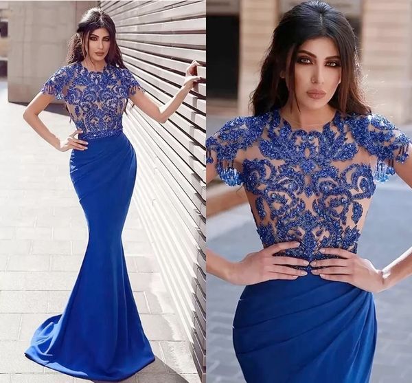 bling sequined lace prom dresses royal blue satin party evening gowns short sleeves mermaid sweep train elegant formal wear arabic aso ebi r, Black
bling sequined lace prom dresses royal blue satin party evening gowns short sleeves mermaid sweep train elegant formal wear arabic aso ebi r, Black