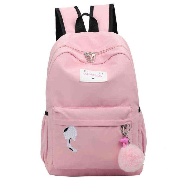 

preppy style fashion women school bag brand travel backpack for girls teenagers stylish lapbag rucksack girl schoolbag aa220316