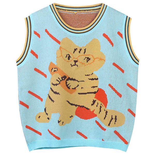 women's tanks & camis 2022 early spring sweater tiger cartoon slim fitting round neck v-neck sleeveless vest female backing nls4, White
women's tanks & camis 2022 early spring sweater tiger cartoon slim fitting round neck v-neck sleeveless vest female backing nls4, White