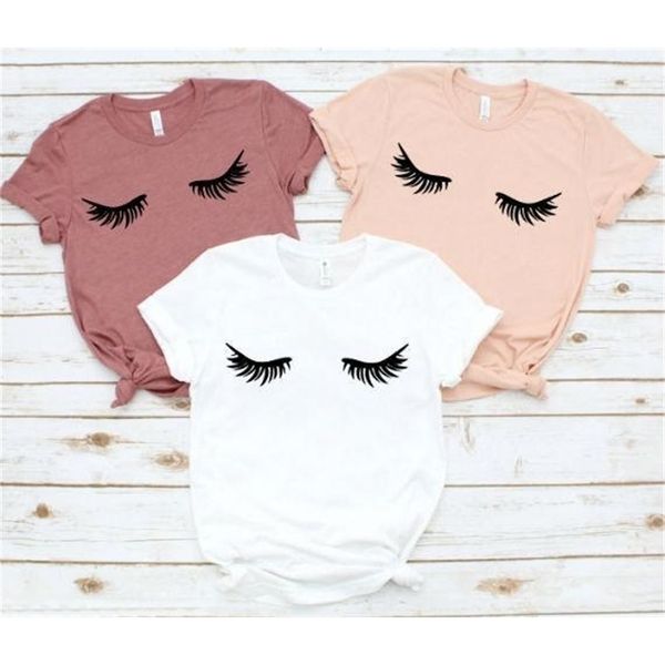 paddy design eyelashes print tshirt casual short sleeve summer women cute harajuku tumblr female femme t shirt drop ship y200109, White
paddy design eyelashes print tshirt casual short sleeve summer women cute harajuku tumblr female femme t shirt drop ship y200109, White