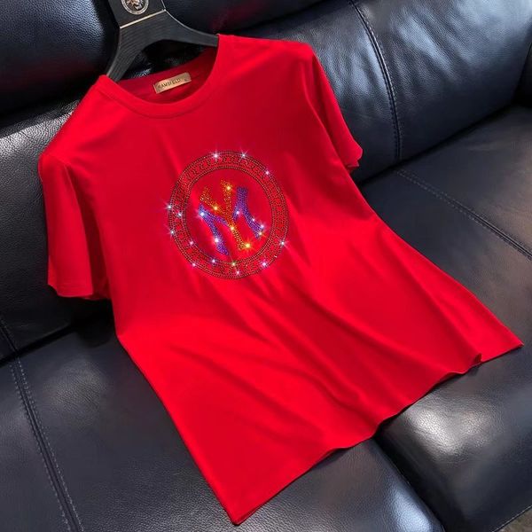 men's t-shirts designer 2022 european high-end drill letter t-shirt red benmingnian combed cotton slim fashion brand men's short s, White;black
men's t-shirts designer 2022 european high-end drill letter t-shirt red benmingnian combed cotton slim fashion brand men's short s, White;black