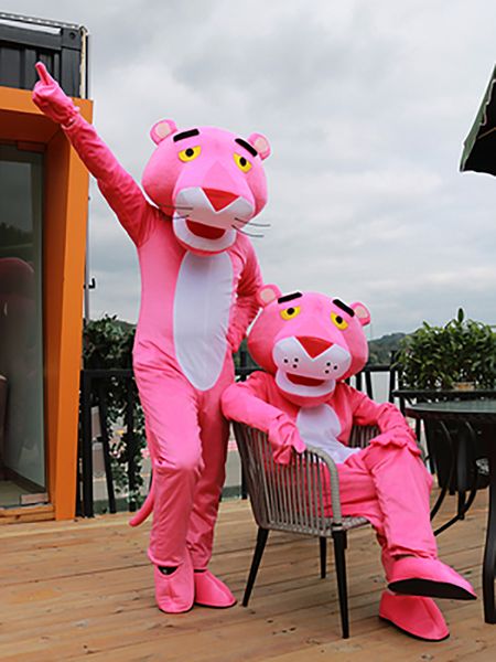 new pink panther mascot costume leopard fancy carnival anime birthday party, Red;yellow
new pink panther mascot costume leopard fancy carnival anime birthday party, Red;yellow