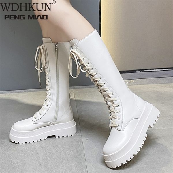 thicken winter knight boots women knee high long square heel retro thick motorcycle black white botas mujer 220813
thicken winter knight boots women knee high long square heel retro thick motorcycle black white botas mujer 220813