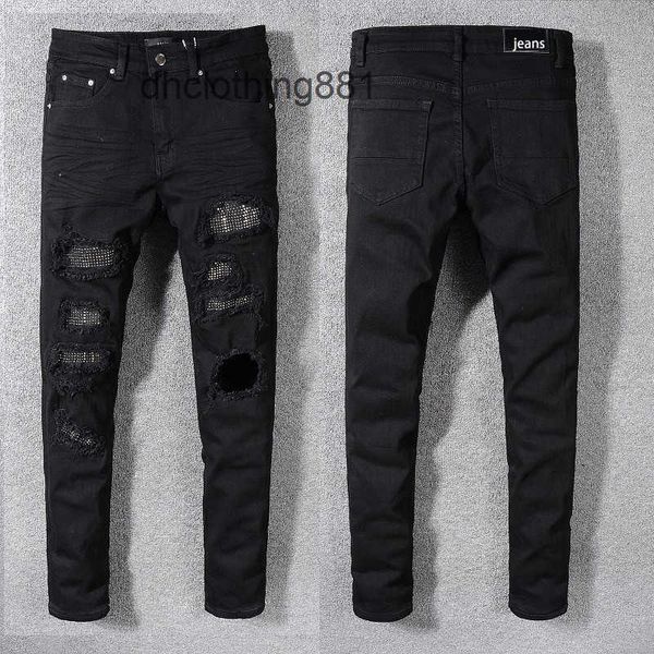 european and american designer men jeans pants trend amirs men's black cat must stick diamond jeans youth slim fit pants #565, Blue
european and american designer men jeans pants trend amirs men's black cat must stick diamond jeans youth slim fit pants #565, Blue