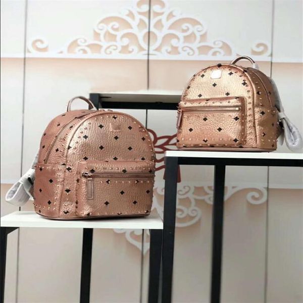2018 new fashion korean version m punk studded gold backpack men and women students bag travel backpack 02274i
2018 new fashion korean version m punk studded gold backpack men and women students bag travel backpack 02274i
