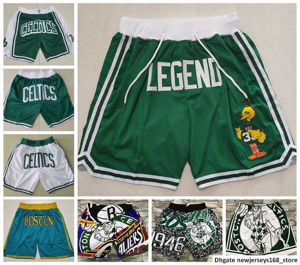 2022 boston basketball shorts just don stitched mitchell and ness with pocket zipper sweatpants mesh retro celtic sport pants s-2xl, Black
2022 boston basketball shorts just don stitched mitchell and ness with pocket zipper sweatpants mesh retro celtic sport pants s-2xl, Black