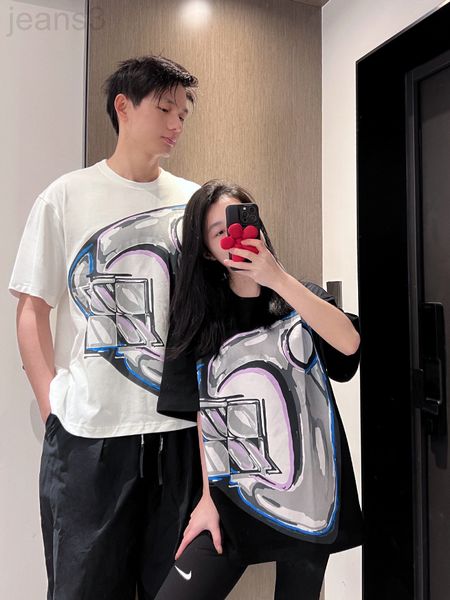 women's t-shirt designer we11done 22ss new abstract print pattern lock loose os couple short sleeve t-shirt fashion, White
women's t-shirt designer we11done 22ss new abstract print pattern lock loose os couple short sleeve t-shirt fashion, White