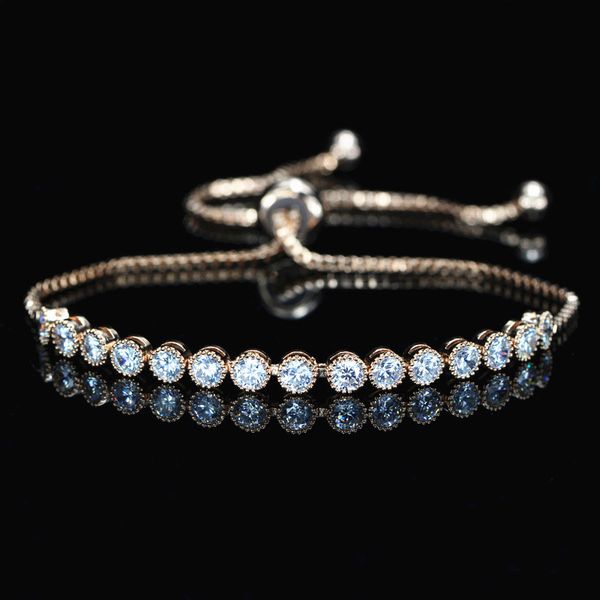 classical 3a cubic zirconia tennis bracelet rose gold bracelets copper white round diamond luxury designer jewelry for women party friend gi, Golden;silver
classical 3a cubic zirconia tennis bracelet rose gold bracelets copper white round diamond luxury designer jewelry for women party friend gi, Golden;silver