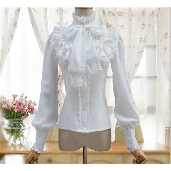 vintage womens lolita shirt gothic chiffon ruffle blouse long sleeve blouse b298 y200828, White
vintage womens lolita shirt gothic chiffon ruffle blouse long sleeve blouse b298 y200828, White