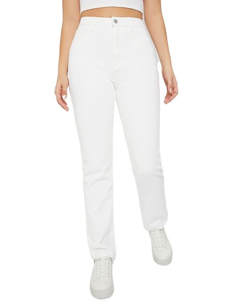 high waist straight leg jeans u9ka#, Blue