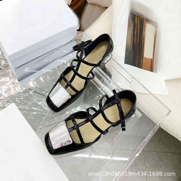 sandals high version cd black fashion rubber sheepskin buckle square head iron toe cool shoes e3br
sandals high version cd black fashion rubber sheepskin buckle square head iron toe cool shoes e3br