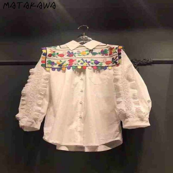 peter pan collar pleated sleeve blusas spring korean temperament longsleeved blouse women embroidered shirt 210506, White
peter pan collar pleated sleeve blusas spring korean temperament longsleeved blouse women embroidered shirt 210506, White