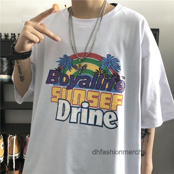 designer t shirt new brand short sleeve couple tshirts mens loose casual student class clothes half sleeve body summer clothes, White;black
designer t shirt new brand short sleeve couple tshirts mens loose casual student class clothes half sleeve body summer clothes, White;black