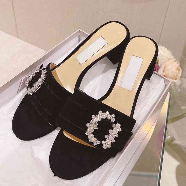 dress shoes gaoding summer style round head middle heel slippers women's leather buckle thick open toe word sandals, Black
dress shoes gaoding summer style round head middle heel slippers women's leather buckle thick open toe word sandals, Black