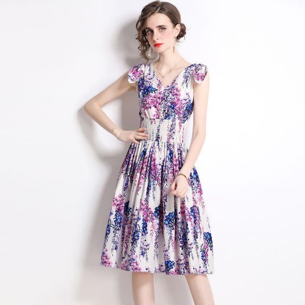 short sleeve purple floral summer dress woman designer 2023 printed v-neck candlelight dinner casual dresses sweet girl holiday prom slim a-, Black;gray
short sleeve purple floral summer dress woman designer 2023 printed v-neck candlelight dinner casual dresses sweet girl holiday prom slim a-, Black;gray
