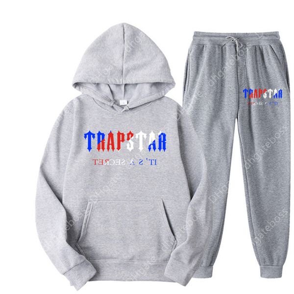tracksuit fashionable and women trapstar printed two-piece men's clothing brand hoodie trouser tracksuit, Gray
tracksuit fashionable and women trapstar printed two-piece men's clothing brand hoodie trouser tracksuit, Gray