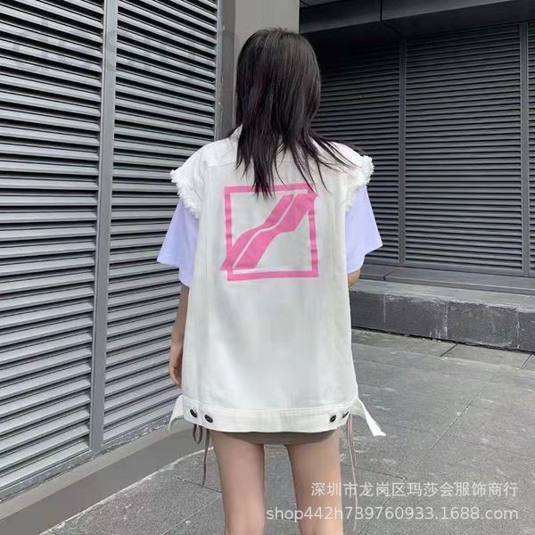 women's jackets designer we spring and summer square printing sleeveless slim fitting denim coat we11 vest o67b, Black;brown
women's jackets designer we spring and summer square printing sleeveless slim fitting denim coat we11 vest o67b, Black;brown