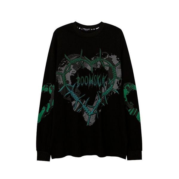 houzhou gothic punk green print long sleeve t-shirts women grunge oversize harajuku streetwear print o-neck black pullover 220411, White
houzhou gothic punk green print long sleeve t-shirts women grunge oversize harajuku streetwear print o-neck black pullover 220411, White