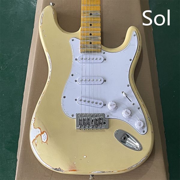 in stock new st electric guitar made of old style cream yellow body maple fingerboard groove guitarra guitars
in stock new st electric guitar made of old style cream yellow body maple fingerboard groove guitarra guitars