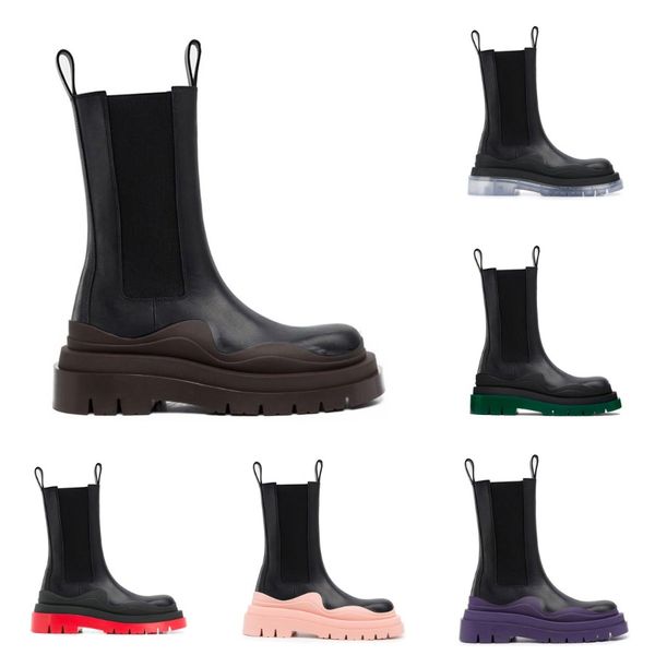 two tone tire chelsea boots women platform chunky boot lady luxe design men calf desiger mid tube calfskin slip on style round toe boots bla, Black
two tone tire chelsea boots women platform chunky boot lady luxe design men calf desiger mid tube calfskin slip on style round toe boots bla, Black