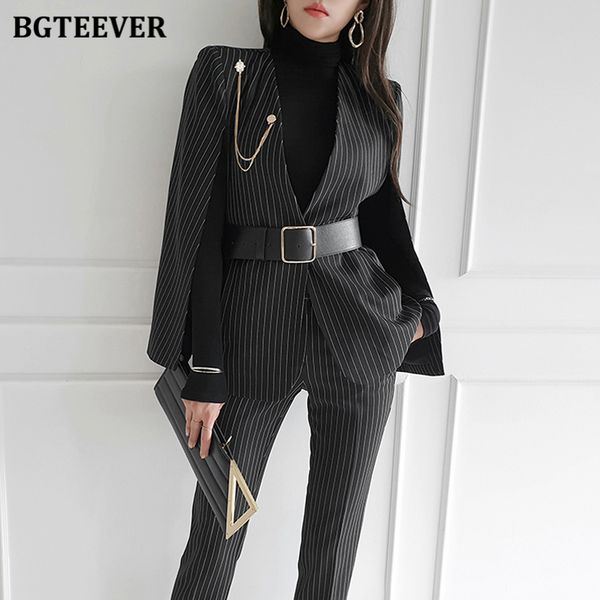 stylish women blazer set belted cloak jacket & suit pants elegant female striped pant suit ladies 2 pieces set 2022, White
stylish women blazer set belted cloak jacket & suit pants elegant female striped pant suit ladies 2 pieces set 2022, White