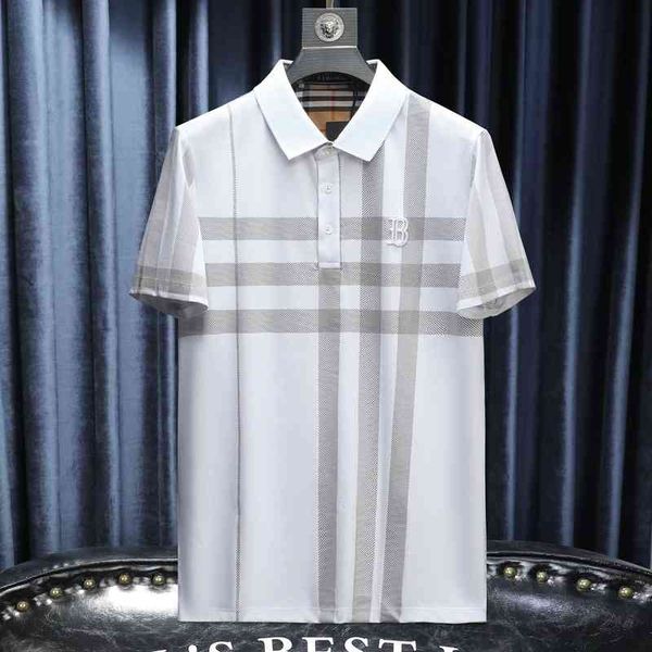 men's fashion personality trend new short-sleeved brand wholesale 2022 summer cotton short sleeve t-shirt slim fit lapel casual plaid, White;black
men's fashion personality trend new short-sleeved brand wholesale 2022 summer cotton short sleeve t-shirt slim fit lapel casual plaid, White;black