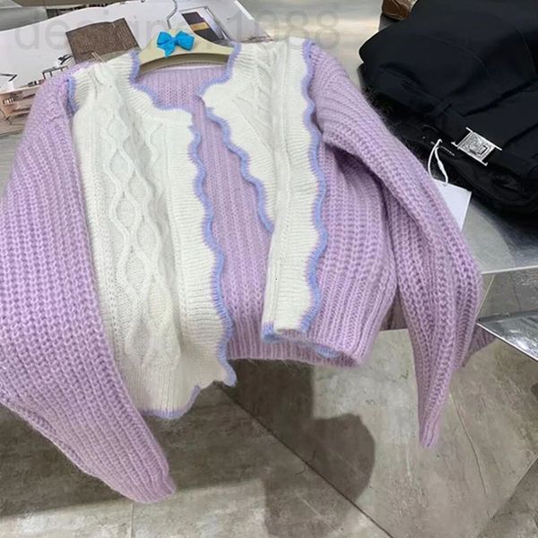 women's knits & tees designer design sense niche lazy style stitched knitted cardigan 2021 new loose foreign age reducing sweater for w, White
women's knits & tees designer design sense niche lazy style stitched knitted cardigan 2021 new loose foreign age reducing sweater for w, White