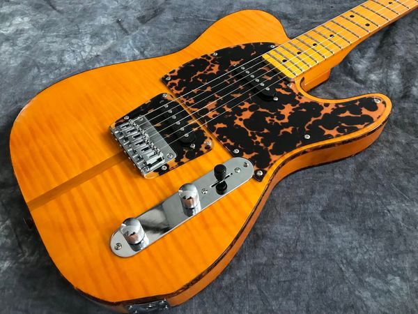 hs anders tl electric guitar body mahogany a flame maple back sandwich can be customized
hs anders tl electric guitar body mahogany a flame maple back sandwich can be customized