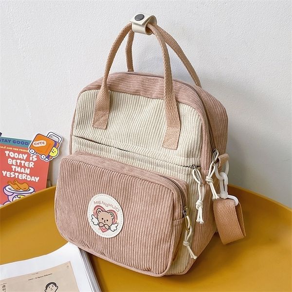 korean style sweet corduroy backpack women fashion small purse for teenager girls students travel schoolbag ladies shoulder bags 220422
korean style sweet corduroy backpack women fashion small purse for teenager girls students travel schoolbag ladies shoulder bags 220422