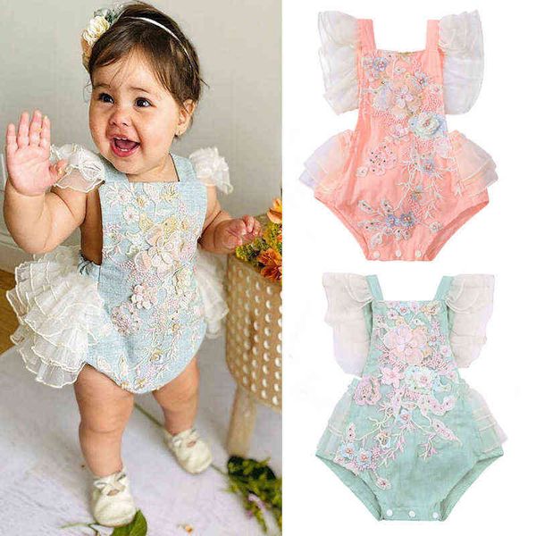 lovely princess newborn baby girls summer rompers ruffles lace embroidery pearl elegant romper jumpsuits cotton sunsuits outfits g220510, Blue
lovely princess newborn baby girls summer rompers ruffles lace embroidery pearl elegant romper jumpsuits cotton sunsuits outfits g220510, Blue