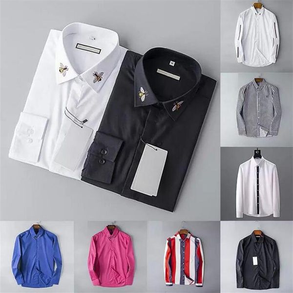 2021 designers mens dress shirts business fashion casual shirt brands men shirts spring slim fit shirts chemises de marque pour ho251m, White;black
2021 designers mens dress shirts business fashion casual shirt brands men shirts spring slim fit shirts chemises de marque pour ho251m, White;black