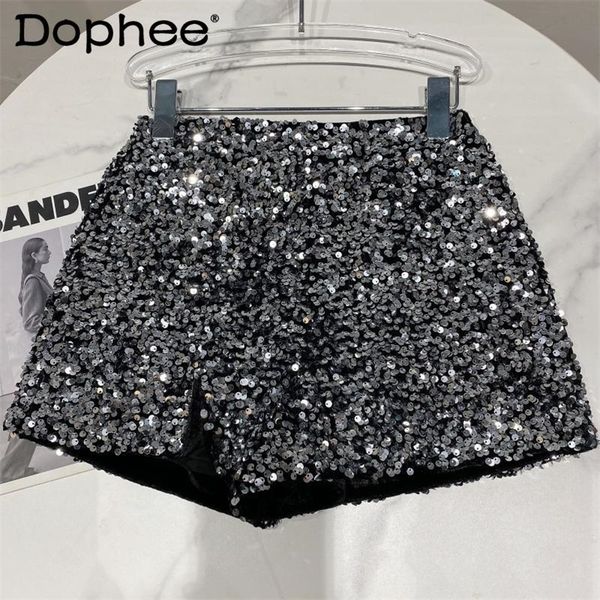 spring and autumn black velvet shorts women sequined shiny versatile short pants clubwear shorts pants high street 220415, White;black
spring and autumn black velvet shorts women sequined shiny versatile short pants clubwear shorts pants high street 220415, White;black