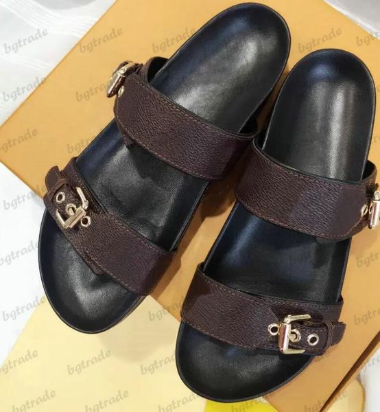 designer bom dia flat mule brown patent canvas leather slippers for men women luxury scuff shoes two straps bushoe''louise'&#, Black
designer bom dia flat mule brown patent canvas leather slippers for men women luxury scuff shoes two straps bushoe''louise'&#, Black
