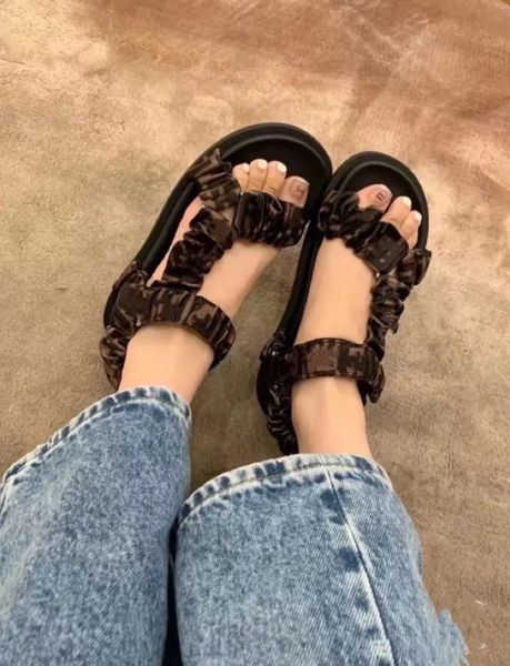 designer ladies sandals ladies slippers crystal calfskin casual 788, Black 
designer ladies sandals ladies slippers crystal calfskin casual 788, Black