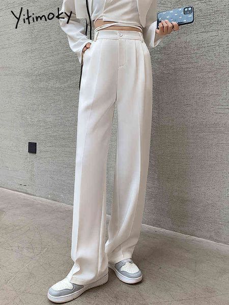 yitimoky white pants for women office lady high waist clothes work korean fashion 2022 black full length side stripe trousers 221225, Black;white
yitimoky white pants for women office lady high waist clothes work korean fashion 2022 black full length side stripe trousers 221225, Black;white